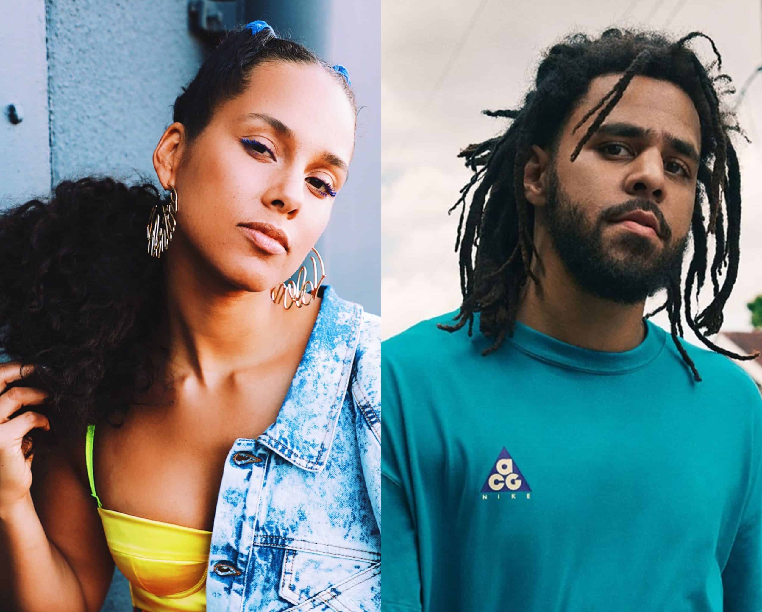 Alicia Keys & J. Cole Link Up In Studio For A New Collaboration