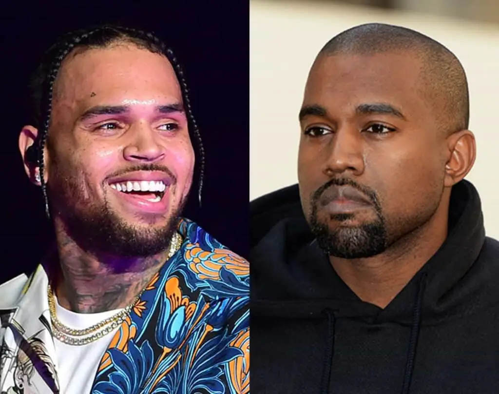 Chris Brown Shades Kanye West Over His New Hairstyle