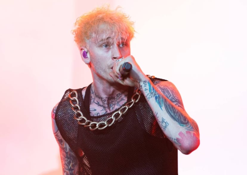 Machine Gun Kelly Pelted with Bottles, Tree Branches at Aftershock Concert