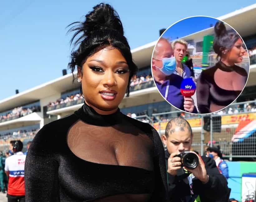 Megan Thee Stallion's Team Snubs Reporter During Awkward Interview At F1 Grand Prix