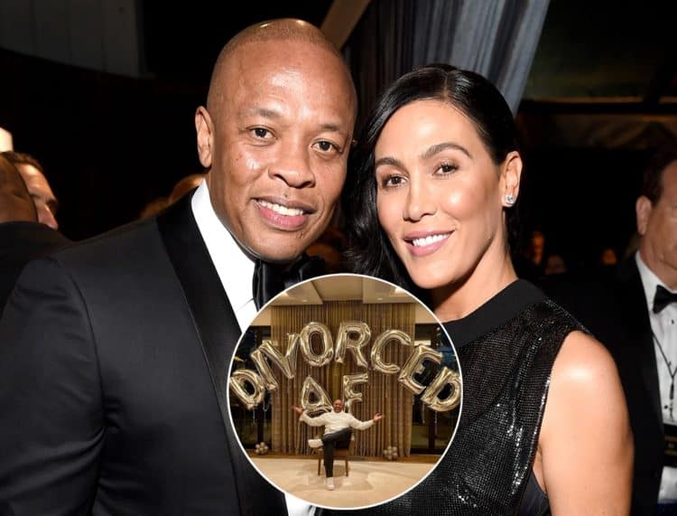 Dr. Dre Celebrates Divorce From Nicole Young With "Divorced AF" Balloons(01)