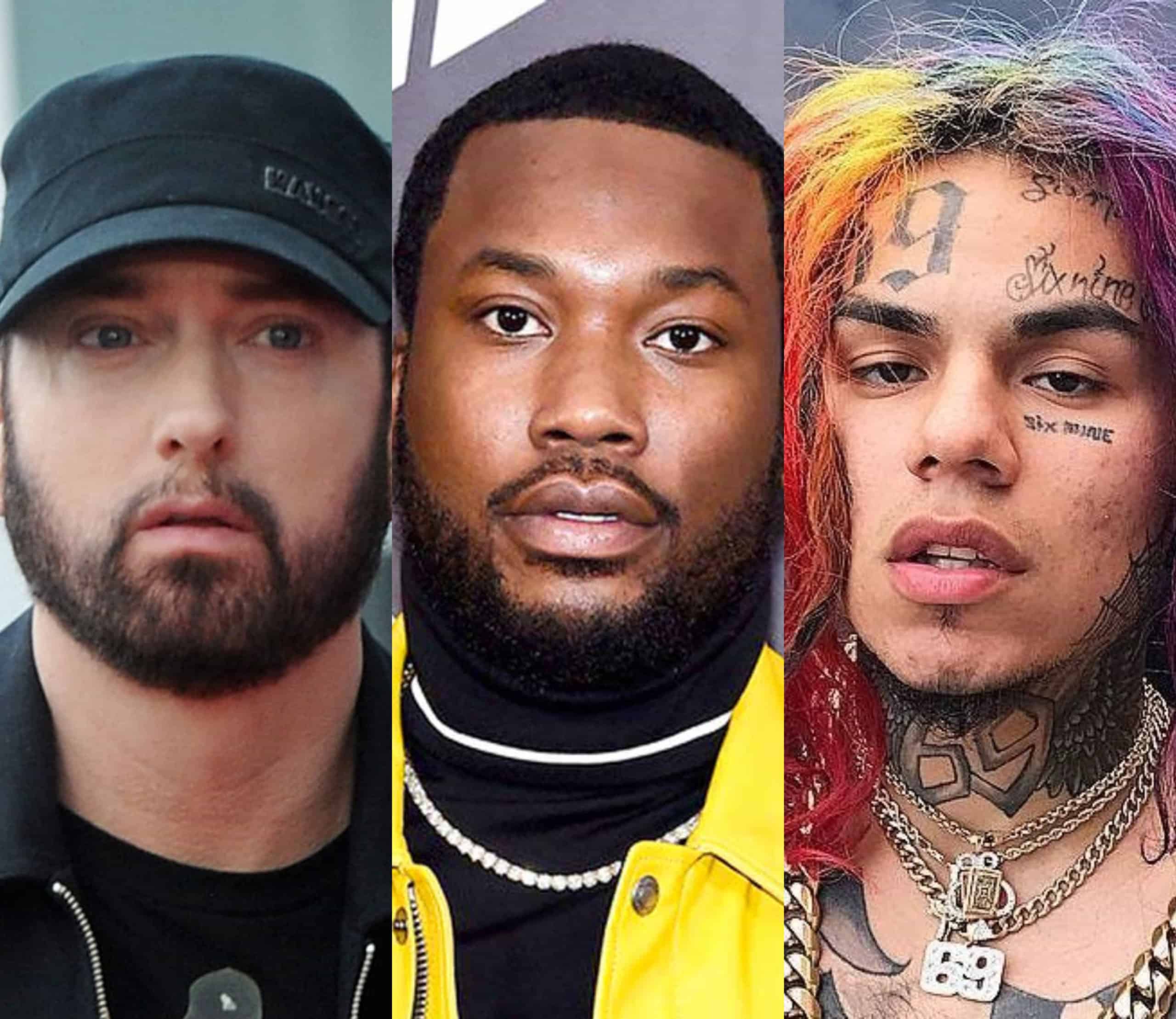 Eminem Takes Shots At 6ix9ine & Shouts-Out Meek Mill In His New Verse