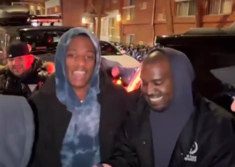 Watch Aspiring Rapper Shows Rap Skills To Kanye West In NYC Streets