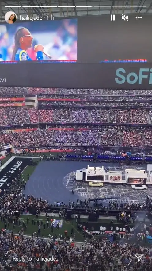 Eminem's Daughter Hailie Enjoys Her Dad's Performance At Super Bowl