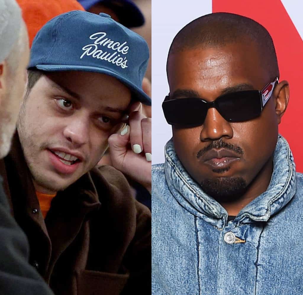 Kanye West Lets Everyone Know He Follows Pete Davidson After Comedian Joins IG