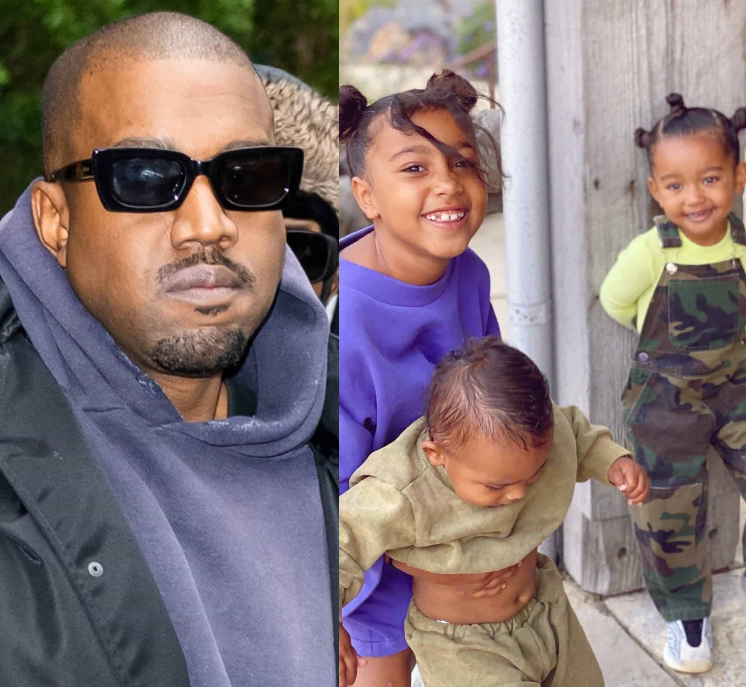 Kanye West Reunites With His Kids After Recent Spat With Kim Kardashian