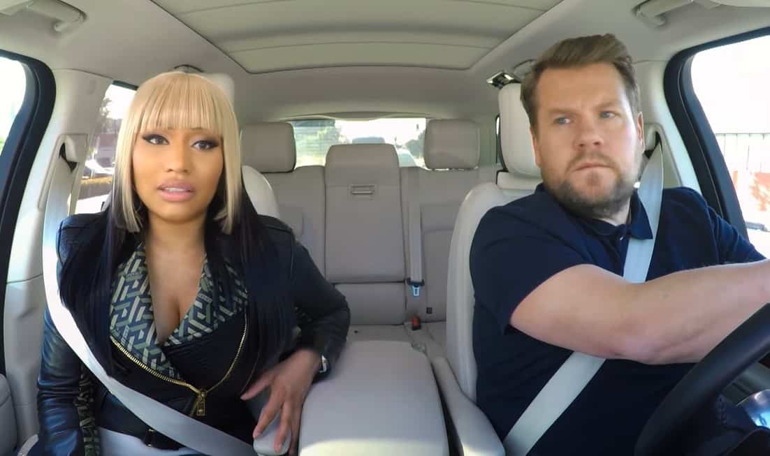 Watch Nicki Minaj Performs Medley Of Hits On Carpool Karaoke With James Corden