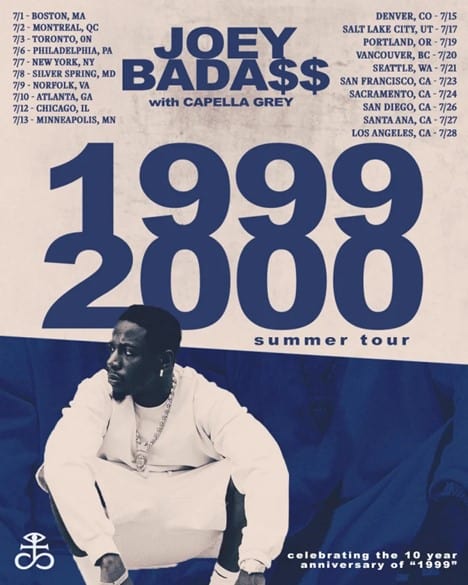 Joey Badass also announced his Tour 1999-2000