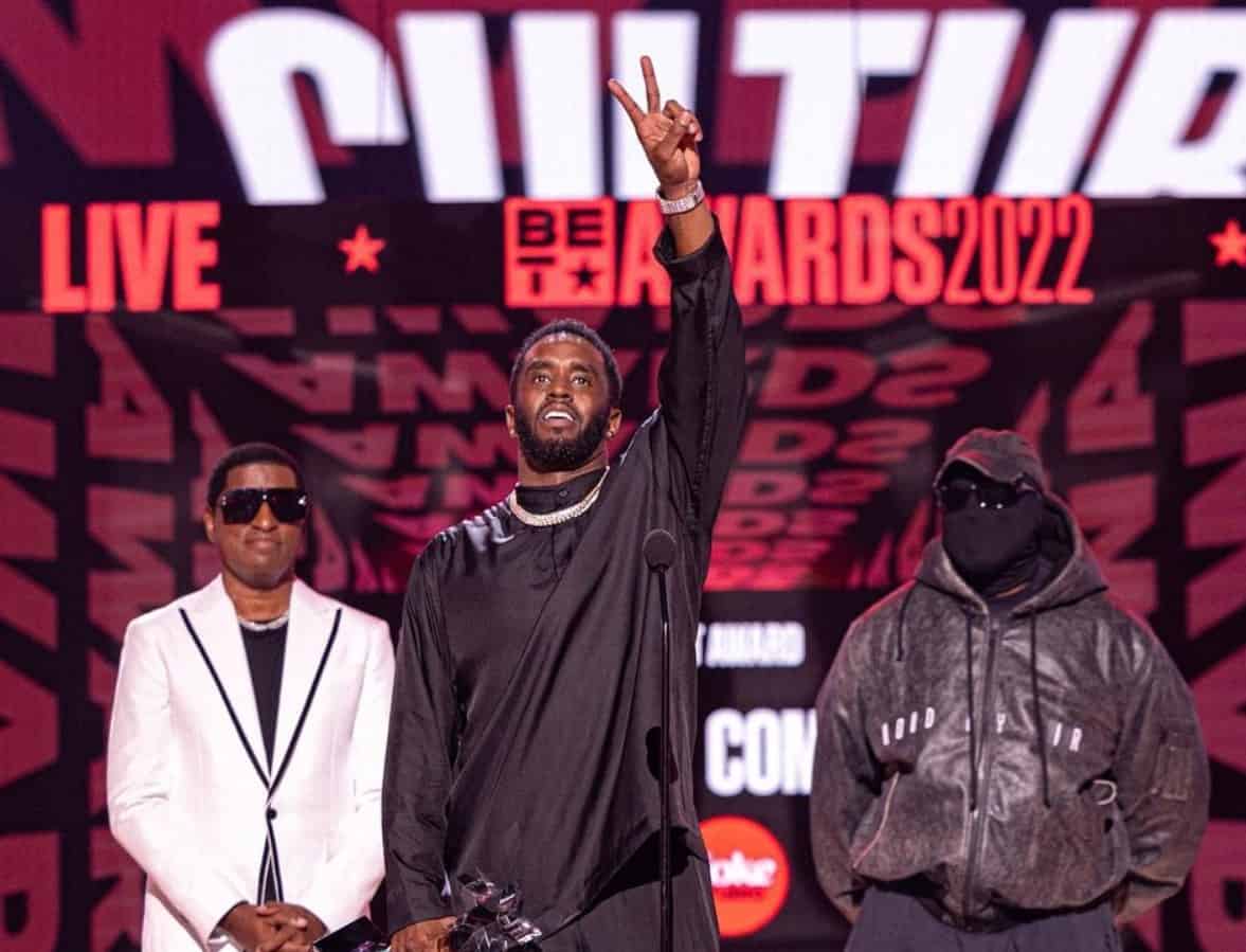 Diddy Receives Lifetime Achievement Honor At 2022 BET Awards, Presented By Kanye West