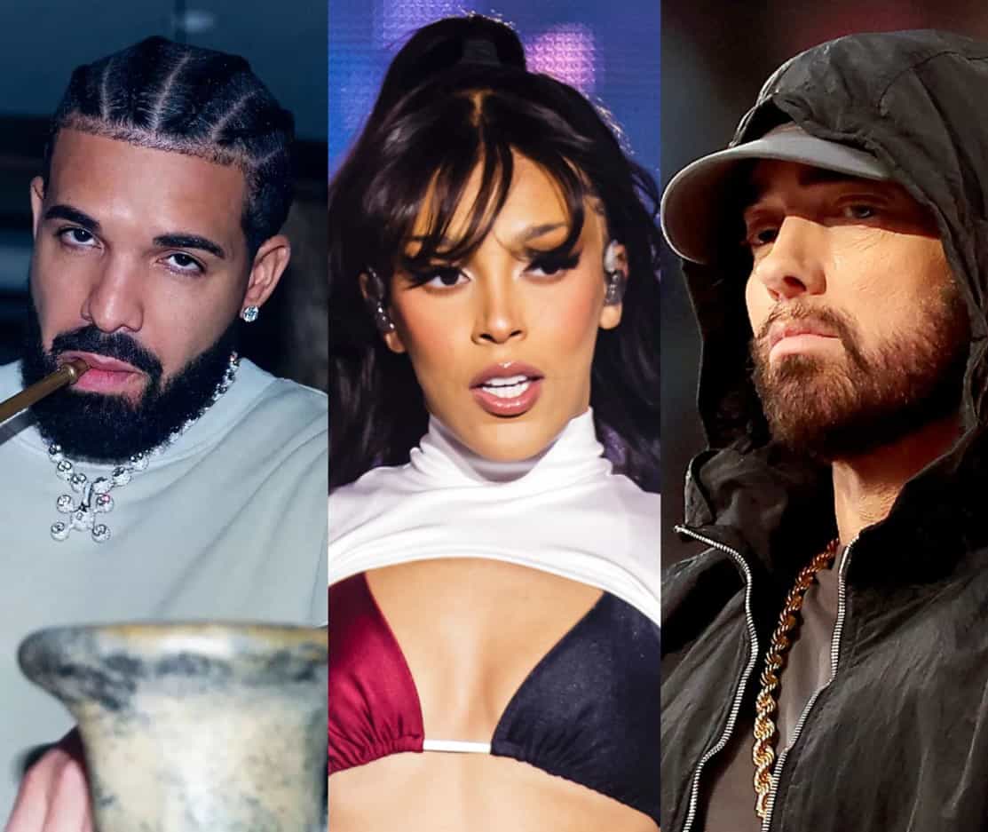 Drake, Doja Cat & Eminem Are Rappers With Most Monthly Listeners On Spotify