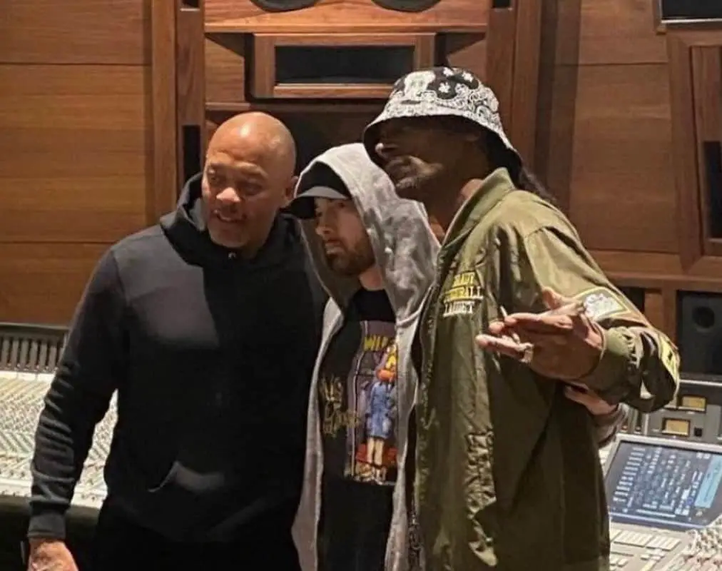 Eminem's New Pictures Surface With Dr. Dre, Snoop Dogg, DJ Yella & More