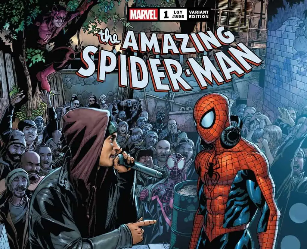 Marvel Comics Releases New The Amazing Spider-Man Variant Cover Featuring Eminem