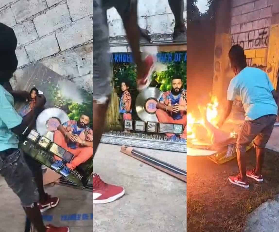 Sizzla Burns His DJ Khaled's Platinum Plaques You Insult Jamaica