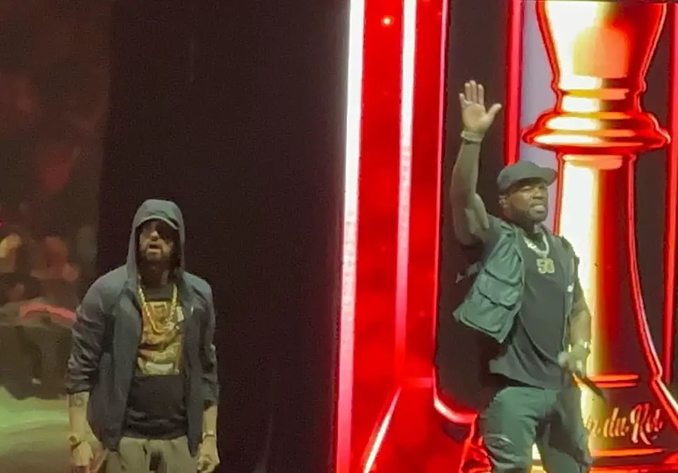 50 Cent Brings Out Eminem In Michigan On The Final Lap Tour Concert