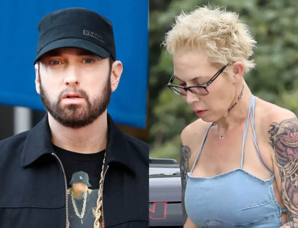 Eminem's Exwife Kim Mathers spotted w/ new look & teenage son
