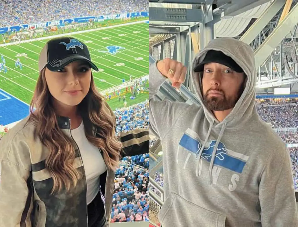 Eminem's Day Out With Family For Detroit Lions' NFL Game
