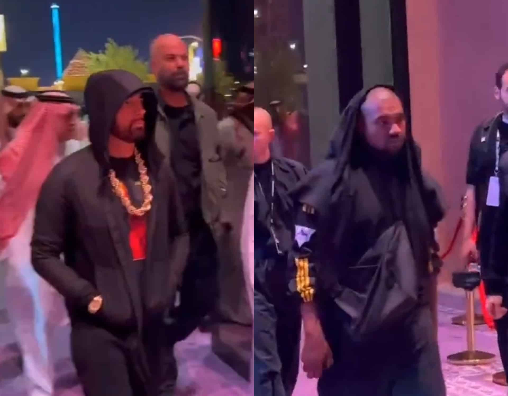 Eminem, Kanye West, Cristiano Ronaldo & More Attends Tyson Fury vs Francis Ngannou Boxing Match