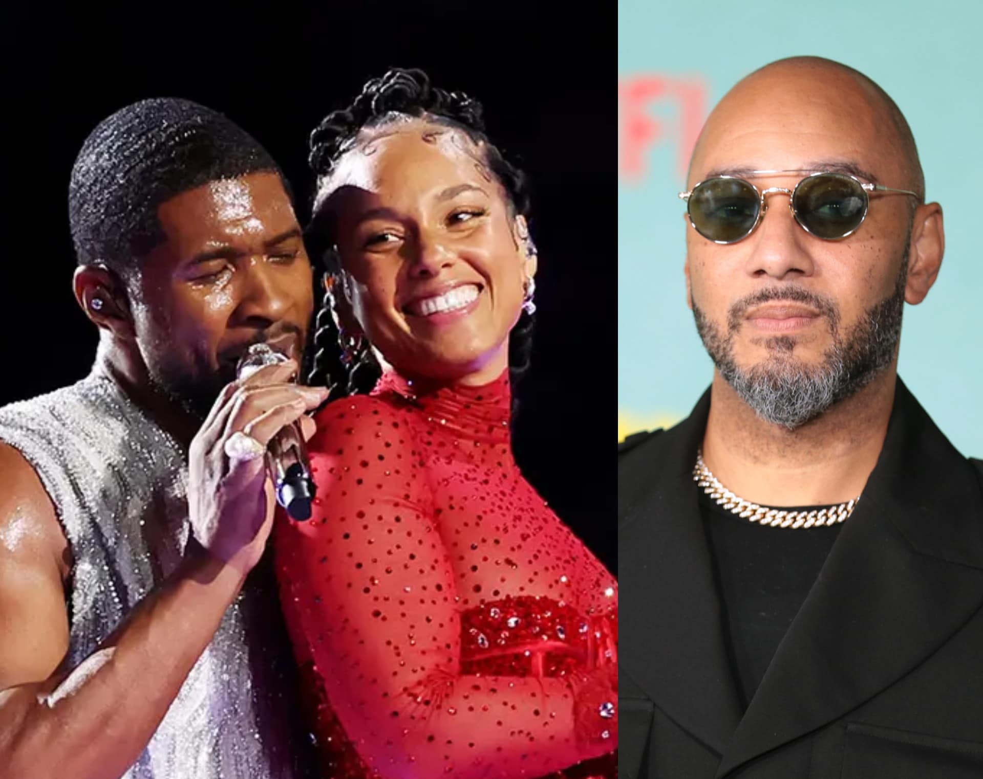 Swizz Beatz Reacts To Usher & Alicia Keys' Steamy Viral Moment At Super Bowl Halftime Show