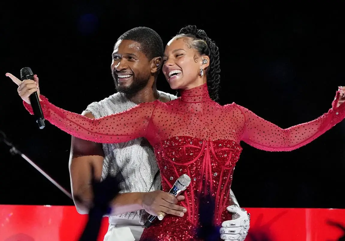 Usher Responds To Criticism For Hugging Alicia Keys At Super Bowl Halftime Show