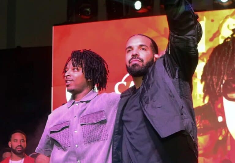 21 Savage Shows Support For Drake By Bringing Him Out...
