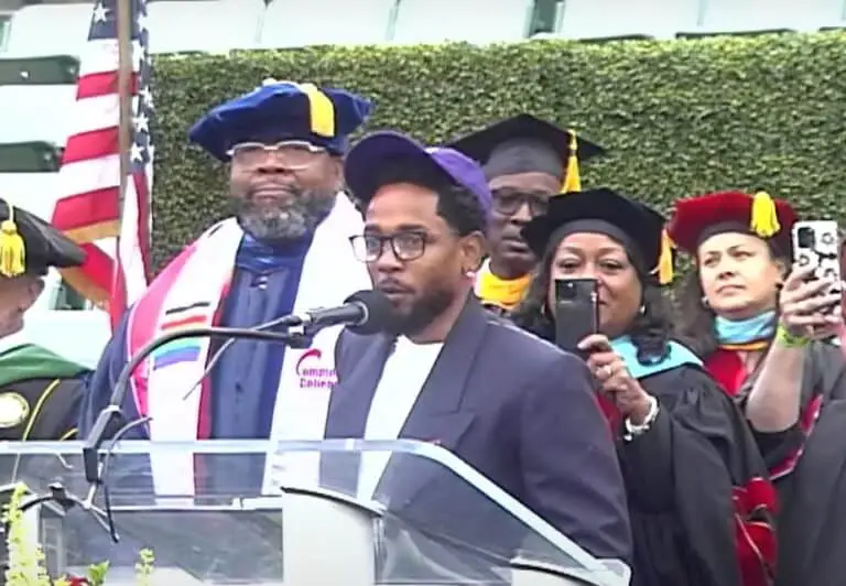 Kendrick Lamar Inspires 2024 Graduates At Compton College...