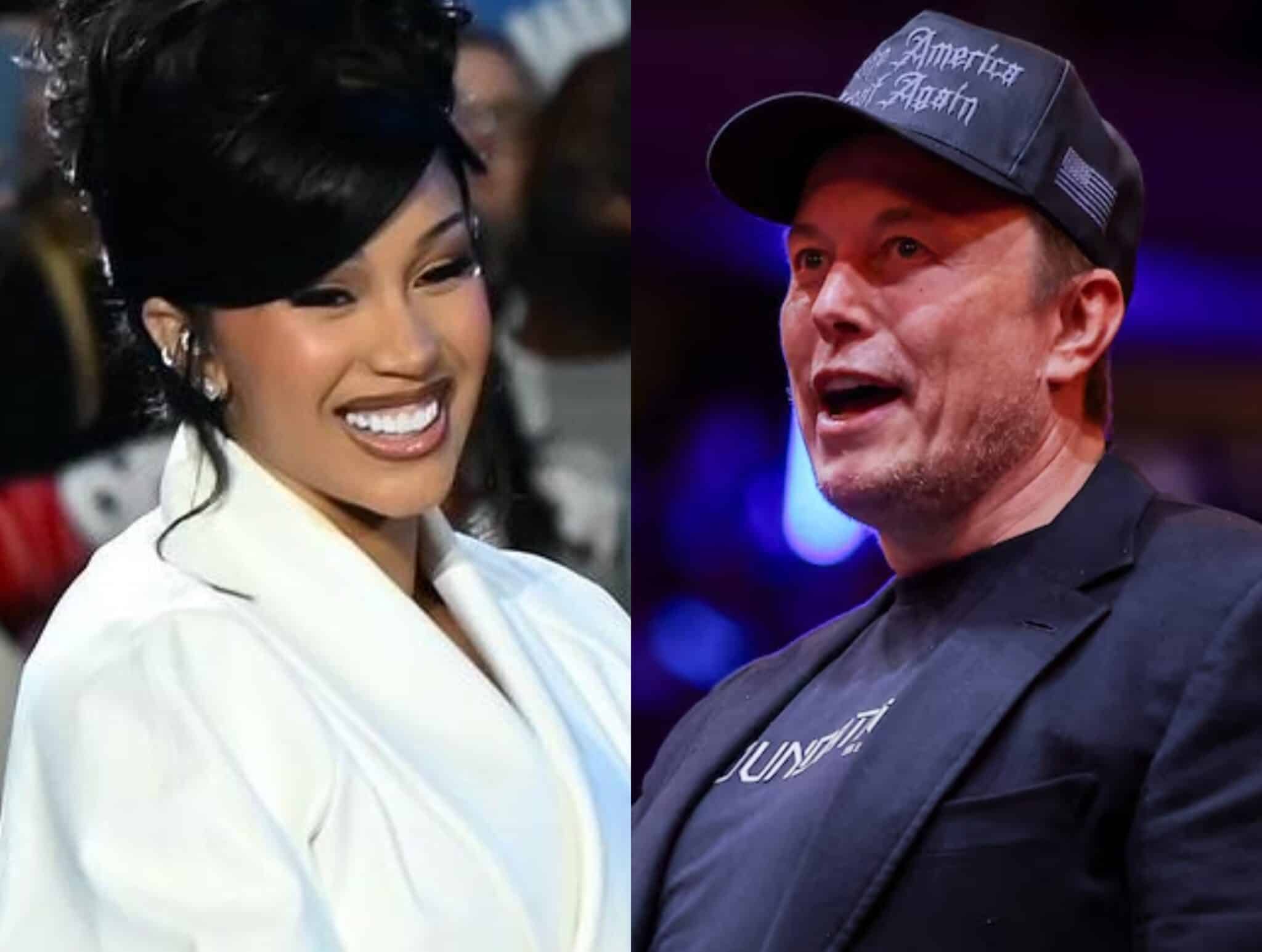 Cardi B Slams Elon Musk For Calling Her Kamala Harris' "Puppet"